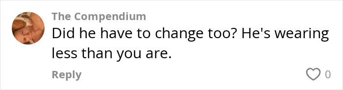 Comment on social media about Disney staff scolding a woman for her outfit, sparking debate on dress code enforcement. Comment on social media about Disney staff scolding a woman for her outfit, sparking debate on dress code enforcement.
