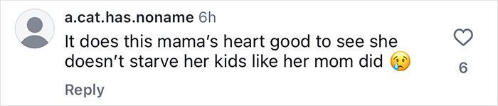 Comment expressing support for Gigi Hadid’s breakfast menu for daughter Khai, highlighting positive parenting. Comment expressing support for Gigi Hadid’s breakfast menu for daughter Khai, highlighting positive parenting.