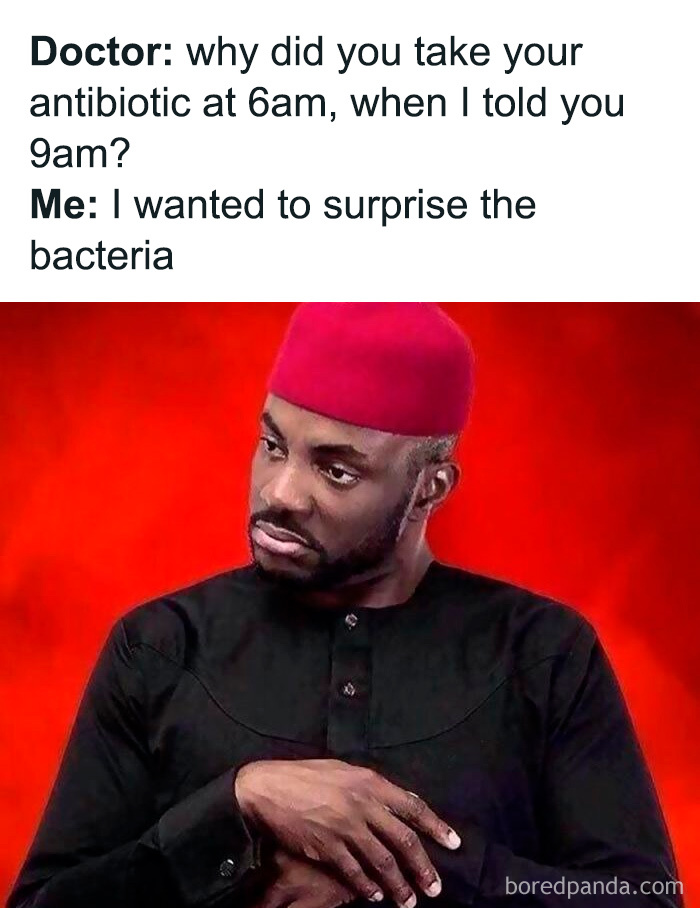 Man in a red hat and black shirt with a skeptical expression illustrating humor in medical memes about healthcare costs.