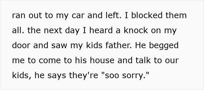 Text excerpt showing a manipulative mom and daughter story drama about family conflict and apologies. - 16