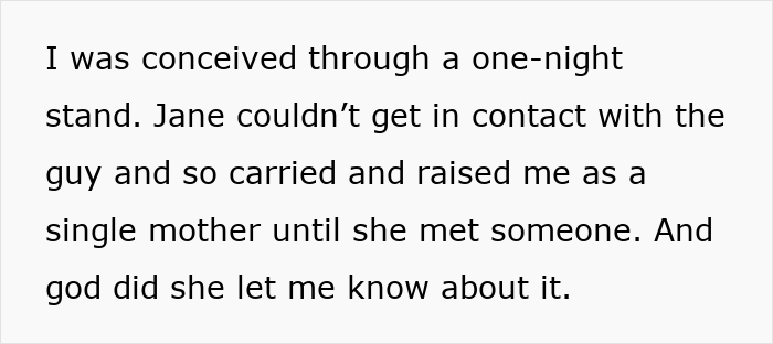 Text excerpt describing a manipulative mom and daughter story involving a single mother’s struggles. - 21