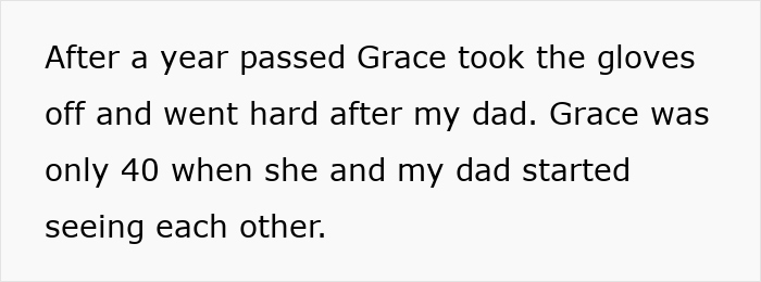 Text excerpt about a woman thinking she got away with being a gold digger facing a harsh lesson from stepson. - 9