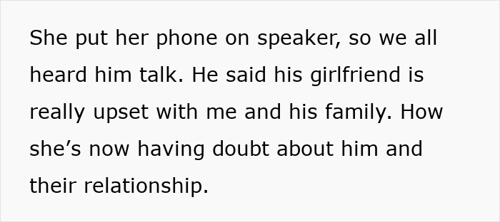 Text message revealing a 24YO man&rsquo;s girlfriend is upset and making his brother&rsquo;s longtime GF insecure in their relationship.