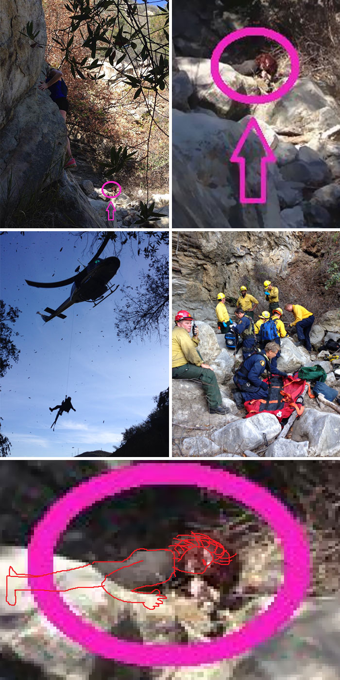 Rescue team and helicopter during an operation in rocky terrain capturing a terrifying and horrific backstory scene. - 4