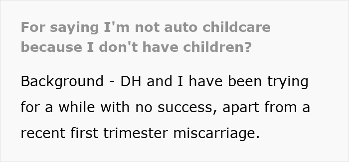 Text excerpt discussing a woman refusing to be the go-to nanny on a couples’ trip amid friends saying she’s ruining the vibe. - 2