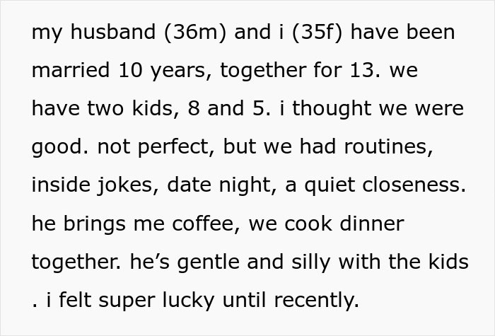 Text message from woman explaining her marriage before husband falls in love with AI girlfriend, questioning their relationship. Text message from woman explaining her marriage before husband falls in love with AI girlfriend, questioning their relationship.