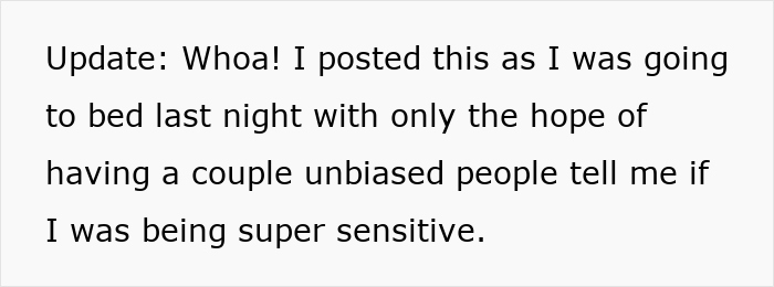 Text excerpt discussing sensitivity about seating arrangements for plus-size guests at a wedding, promoting body positive views. Text excerpt discussing sensitivity about seating arrangements for plus-size guests at a wedding, promoting body positive views.