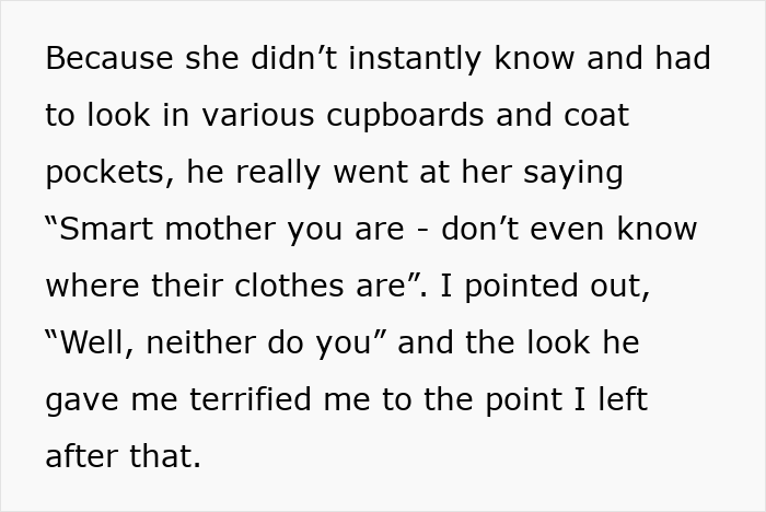 Text excerpt describing a tense moment related to an abusive marriage, highlighting feelings and decisions about cutting off a friend.