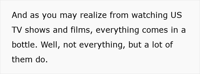 Text excerpt from an article discussing how European pharmacies differ from U.S. ones in their use of bottles. Text excerpt from an article discussing how European pharmacies differ from U.S. ones in their use of bottles.