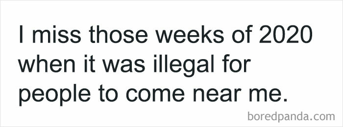 Funny post about missing 2020 social distancing rules, perfect for sharing with your circle of idiots to laugh together.