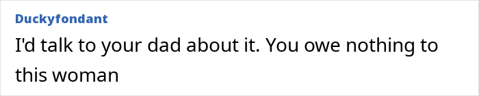 Comment on a forum post expressing advice about a woman deciding to leave her partner homeless if she dies.