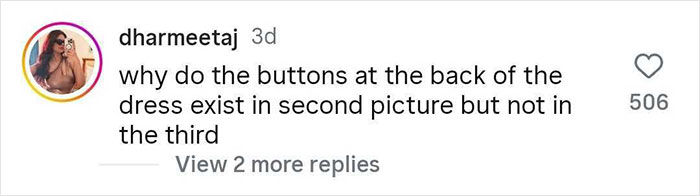 Screenshot of a social media comment pointing out editing errors in Lauren Sanchez and Jeff Bezos' photoshopped wedding pictures.