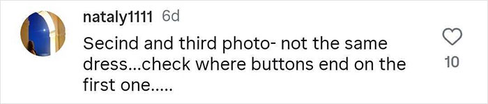 Screenshot of a social media comment pointing out major editing blunders in Lauren Sanchez and Jeff Bezos' photoshopped wedding pictures.