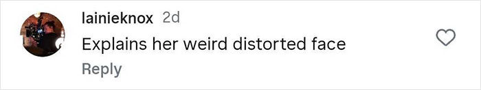 Screenshot of Instagram comment criticizing Lauren Sanchez and Jeff Bezos' photoshopped wedding pictures for visible editing errors.