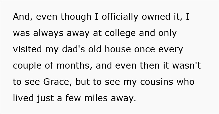 Text about woman thinking she got away with being a gold digger receiving a harsh lesson from her stepson. - 29