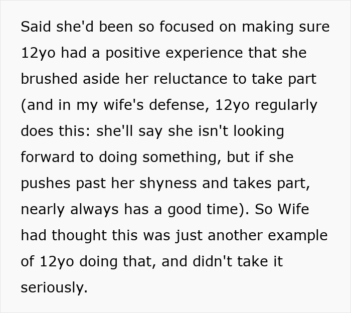 Text excerpt discussing a mom focused on giving her 12-year-old daughter a positive menstruation celebration experience. - 59