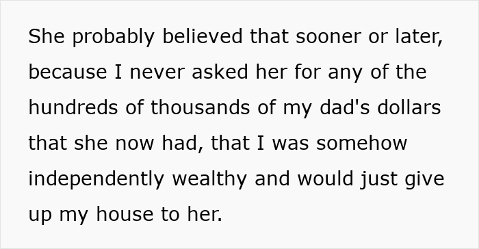 Text about woman thinking she got away with being a gold digger, facing a harsh lesson from stepson about wealth and inheritance. - 31