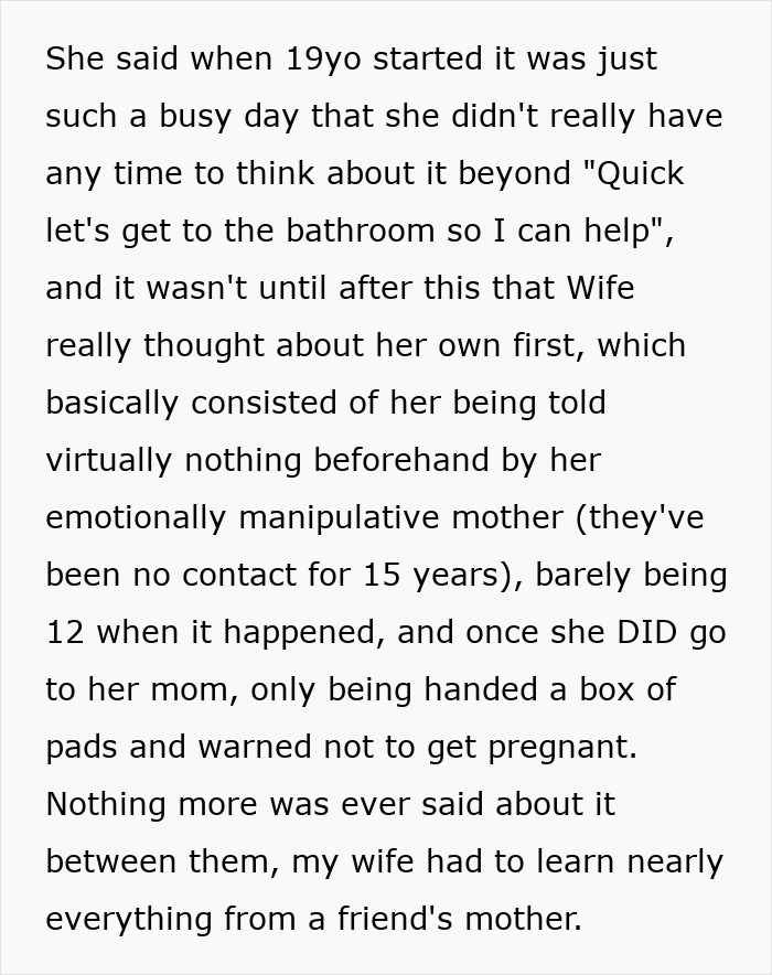 Text about a mother reflecting on her 12-year-old daughter's menstruation celebration and emotional experience. - 61