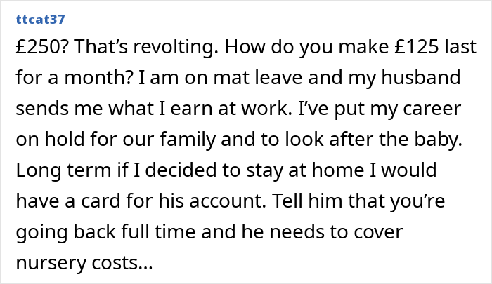 Alt text: Mom faces money issues while husband advises budgeting during maternity leave and managing family expenses. Alt text: Mom faces money issues while husband advises budgeting during maternity leave and managing family expenses.