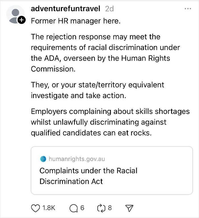 Former HR manager discusses racial discrimination and rejection email concerns for woman with 15 years of experience. Former HR manager discusses racial discrimination and rejection email concerns for woman with 15 years of experience.