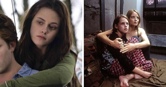 Side-by-side images showing a mind-blowing realization of the same actor in two different movie scenes. - 27