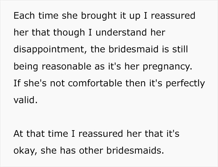 Text excerpt discussing a bride trying to cancel a guest’s resort room out of spite and the situation backfiring. - 52