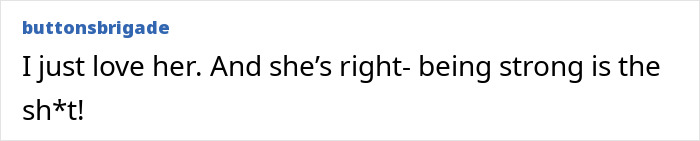 Comment praising Ilona Maher&rsquo;s response about strength, shared by fans reacting to Kate Moss&rsquo; skinny quote.