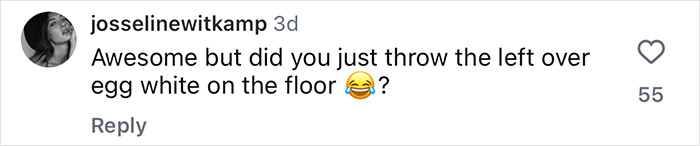 User comment on social media post questioning Gwyneth Paltrow's trash-handling skills in a cooking video.