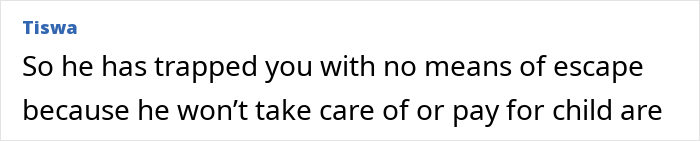 Text message conversation where mom faces money issues and husband tells her to budget for child care expenses. Text message conversation where mom faces money issues and husband tells her to budget for child care expenses.