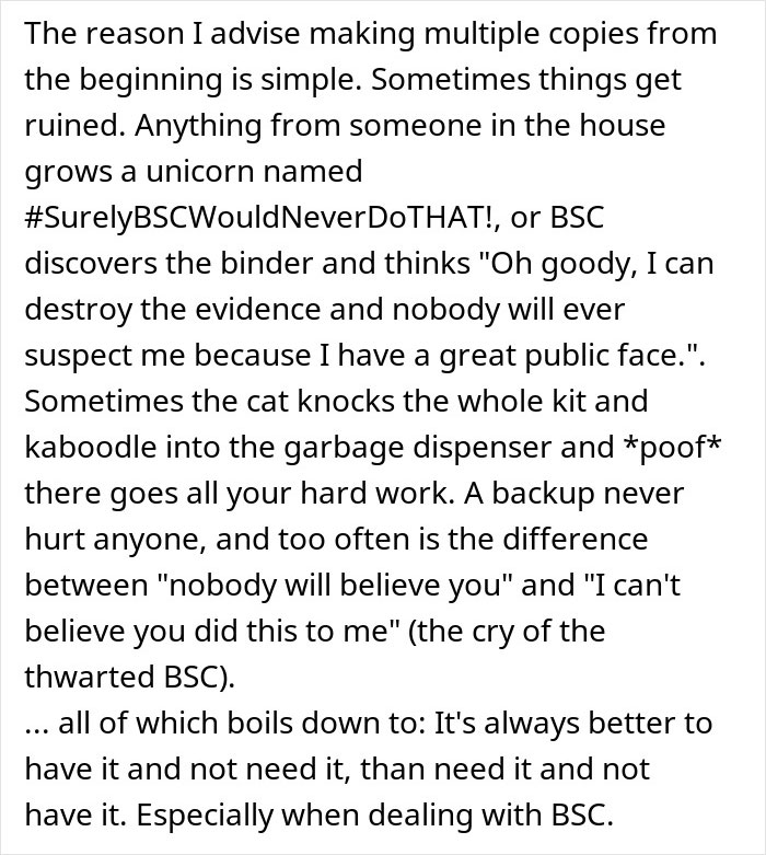Text excerpt discussing the importance of making multiple copies and backups in conflicts involving CPS threats from MIL. Text excerpt discussing the importance of making multiple copies and backups in conflicts involving CPS threats from MIL.