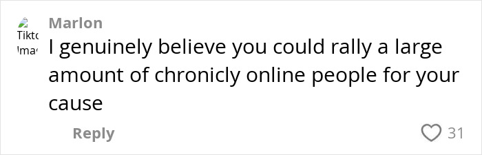 Comment on social media post by Marlon discussing rallying online people, related to 29YO student descendant of last king of Mongolia.