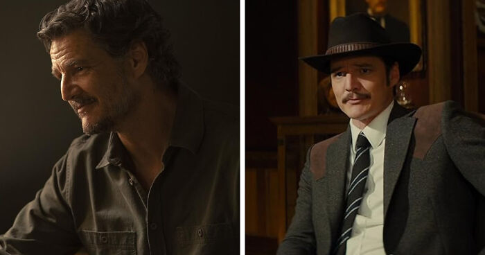 Two different characters portrayed by the same actor in contrasting roles and settings, showcasing a mind-blowing realization. - 18