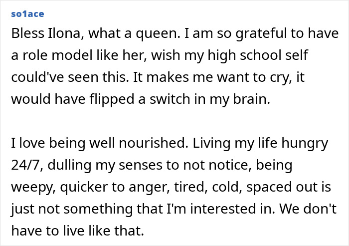 Alt text: Fans reacting to Ilona Maher's empowering response to Kate Moss discussing being skinny.