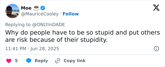 Tweet showing a man commenting on the danger of risking safety by ignoring warnings about a rising drawbridge. Tweet showing a man commenting on the danger of risking safety by ignoring warnings about a rising drawbridge.