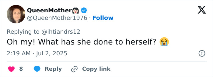 Social media user expressing concern over Kate Beckinsale's drastic weight loss and scary thin look related to Ozempic use. Social media user expressing concern over Kate Beckinsale's drastic weight loss and scary thin look related to Ozempic use.