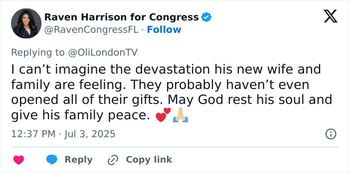 Tweet expressing heartbreak and prayers for Diogo Jota&rsquo;s family, highlighting reminder of life&rsquo;s fragility.