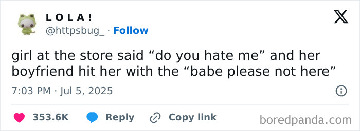 Screenshot of a hilarious tweet from July showing a funny store interaction, part of viral tweets that slapped hard.