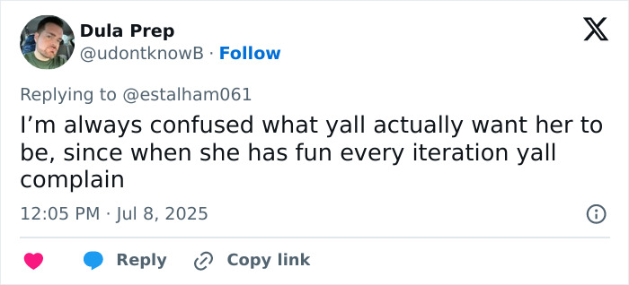 Screenshot of a tweet discussing JoJo Siwa's trad wife transformation amid straight pop genre debates.