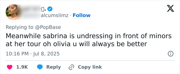 Screenshot of a tweet discussing Olivia Rodrigo's caring gesture for her crew sparking mixed reactions after a team member spoke out. Screenshot of a tweet discussing Olivia Rodrigo's caring gesture for her crew sparking mixed reactions after a team member spoke out.