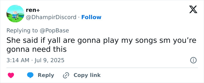 Tweet from ren replying about Olivia Rodrigo’s caring gesture for her crew sparking mixed reactions after team member speaks out. Tweet from ren replying about Olivia Rodrigo’s caring gesture for her crew sparking mixed reactions after team member speaks out.