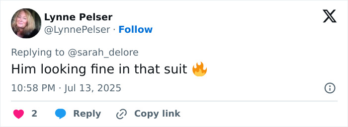 Matthew McConaughey dressed in a suit showing a gentlemanly gesture to British royalty at Wimbledon final event.