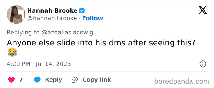 Tweet from Hannah Brooke joking about Conor McGregor&rsquo;s leaked X-rated pic going viral after Azealia Banks&rsquo; accusations.
