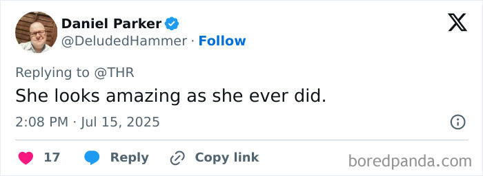 Screenshot of a tweet defending Jennifer Love Hewitt against body shaming after I Know What You Did Last Summer premiere.