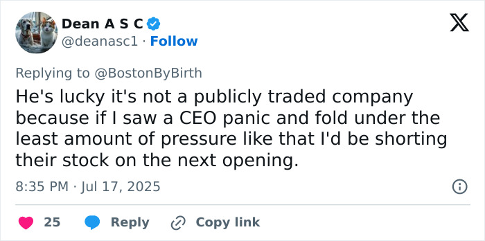 Screenshot of a tweet discussing a CEO&rsquo;s reaction and referencing a violent school story amid a cheating scandal at Coldplay concert.