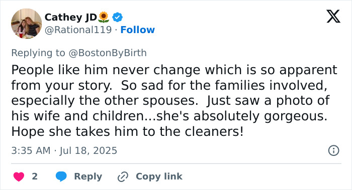 Screenshot of a Twitter reply discussing a violent school story about a sociopath CEO after cheating scandal at Coldplay concert.