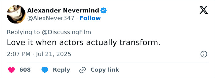 Screenshot of a tweet praising Sydney Sweeney's dramatic body transformation for legendary boxer's role, dated July 21, 2025. Screenshot of a tweet praising Sydney Sweeney's dramatic body transformation for legendary boxer's role, dated July 21, 2025.
