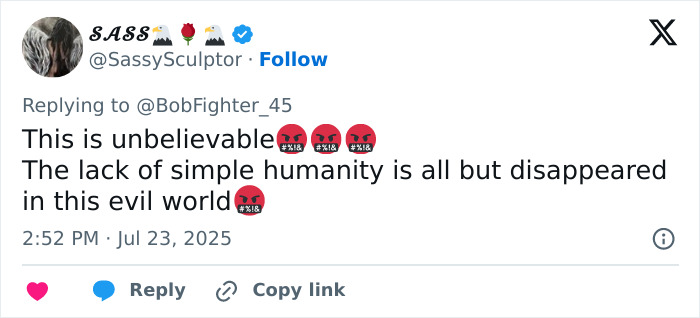 Tweet expressing outrage and sorrow over inhumane treatment of trafficking victim being dragged to captivity. Tweet expressing outrage and sorrow over inhumane treatment of trafficking victim being dragged to captivity.