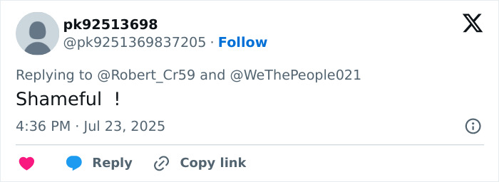 Screenshot of a social media comment expressing shame in response to horrifying footage of a screaming trafficking victim. Screenshot of a social media comment expressing shame in response to horrifying footage of a screaming trafficking victim.