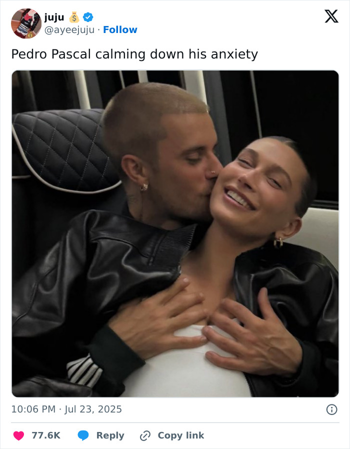 Pedro Pascal and Vanessa Kirby sharing a warm moment during a press tour that sparked fury after touchy interviews went viral. Pedro Pascal and Vanessa Kirby sharing a warm moment during a press tour that sparked fury after touchy interviews went viral.