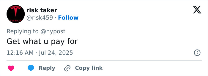 Social media post reacting to a woman traveling 5,000 miles for butt surgery with implants falling out at the gym. - 14